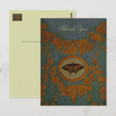 Butterfly Silk Cloth ~ Briefkaart / Uitnodigingen (Voorkant / Achterkant)