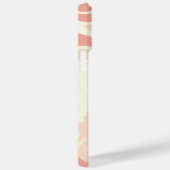 Butterfly Simply Peachy Damask iPhone Case (Achterkant / Rechts)