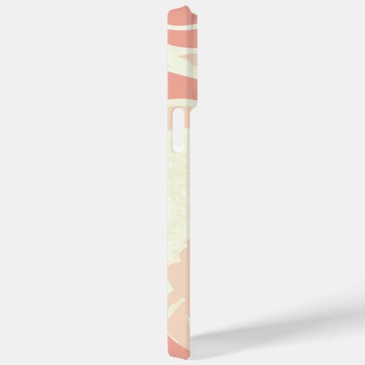  Butterfly Simply Peachy Damask iPhone Case (Achterkant / Rechts)