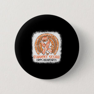 Butterfly Sinaasappel Rainbow Support Squad Crps A Ronde Button 5,7 Cm