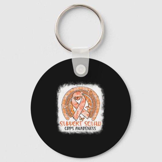 Butterfly Sinaasappel Rainbow Support Squad Crps A Sleutelhanger (Voorkant)