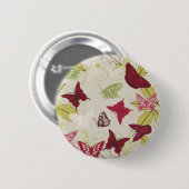 Butterfly - Sjabloon aanpassen Ronde Button 5,7 Cm (Voorkant /achterkant)