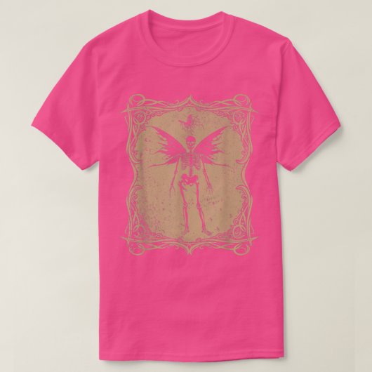 Butterfly Skeleton Fairycore Gothic Fairy Grunge A T-shirt (Design voorkant)