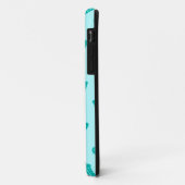 Butterfly sketch, aqua en turquoise Case-Mate iPhone case (Achterkant/links)