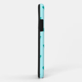 Butterfly sketch, aqua en turquoise Case-Mate iPhone case (Achterkant/rechts)
