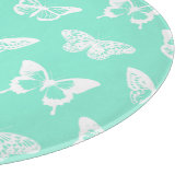 Butterfly sketch, aqua en white snijplank (Hoek)