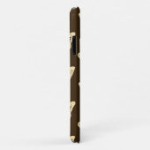 Butterfly sketch, beige op chocoladebruin Case-Mate iPhone case (Achterkant/rechts)
