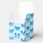 Butterfly sketch, cerulean and sky blue bedankdoosjes (Geopend)