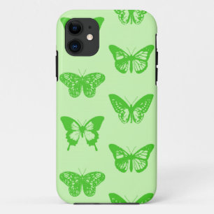 Butterfly sketch, kalkgroen Case-Mate iPhone case