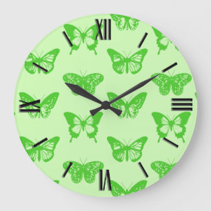 Butterfly sketch, kalkgroen grote klok
