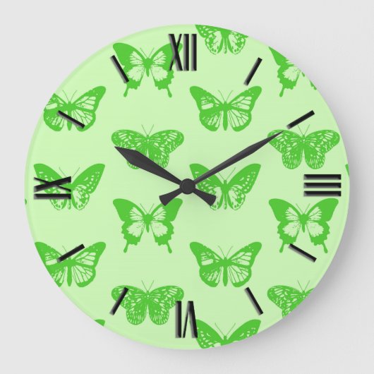 Butterfly sketch, kalkgroen grote klok (Voorkant)