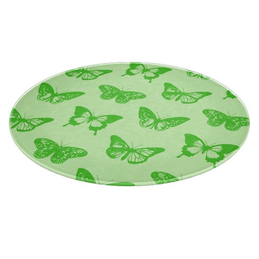 Butterfly sketch, kalkgroen snijplank (Hoek)