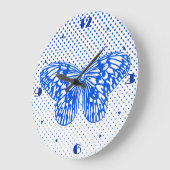 Butterfly sketch, kobaltblauw grote klok (Hoek)