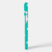 Butterfly sketch, turquoise en white Case-Mate iPhone case (Achterkant / Links)