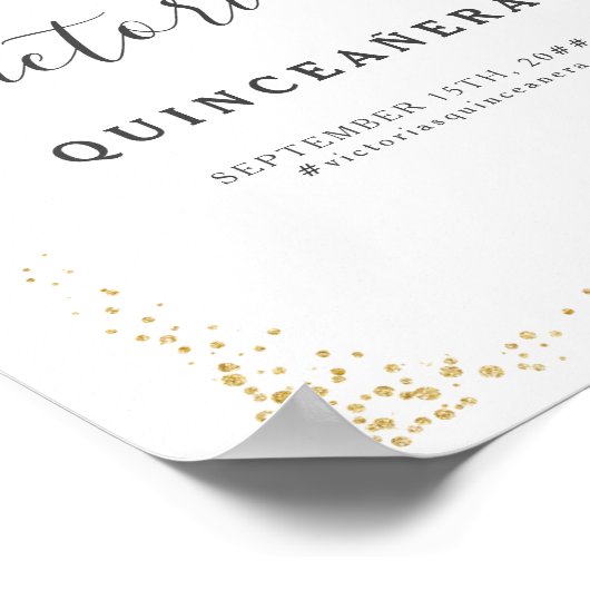 Butterfly Skies Coral Gold Butterflies Welkom Poster (Hoek)