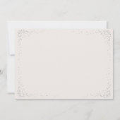 Butterfly Skies Roze Zilver Confetti Sweet 16 Kaart (Achterkant)