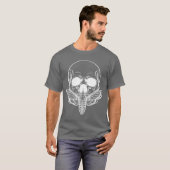 Butterfly Skull Gothic Moth Punk Rock Skeleton Hor T-shirt (Voorkant volledig)
