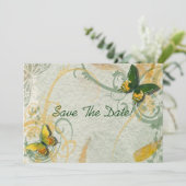 Butterfly slaat de datum op save the date (Staand voorkant)
