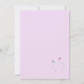 Butterfly & Snail Verjaardag uitnodiging (Achterkant)