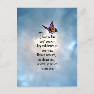 Butterfly "So Loved" Poem Briefkaart