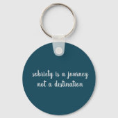 butterfly sobriety symbol aluminu round keychain (Achterkant)