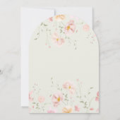 Butterfly Soft Floral Girls Kids 8th Birthday  Kaart (Achterkant)