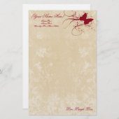 Butterfly Sparkle Persoonlijke briefpapier (Voorkant / Achterkant)