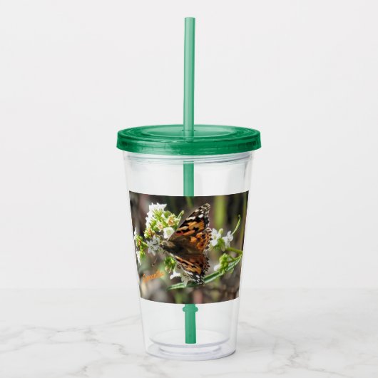 Butterfly - Speciaal Acryl Drinkbeker (Voorkant)