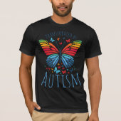 Butterfly Spectrum - Transformed by Autism T-shirt (Voorkant)