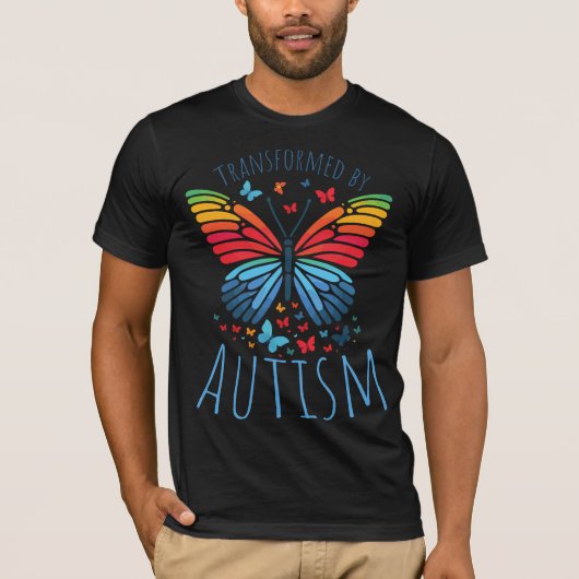 Butterfly Spectrum - Transformed by Autism T-shirt (Voorkant)