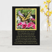 Butterfly Spirituele sympathiekaart Kaart (Gele Bloem)