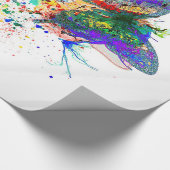 Butterfly spits cadeaupapier (Hoek)