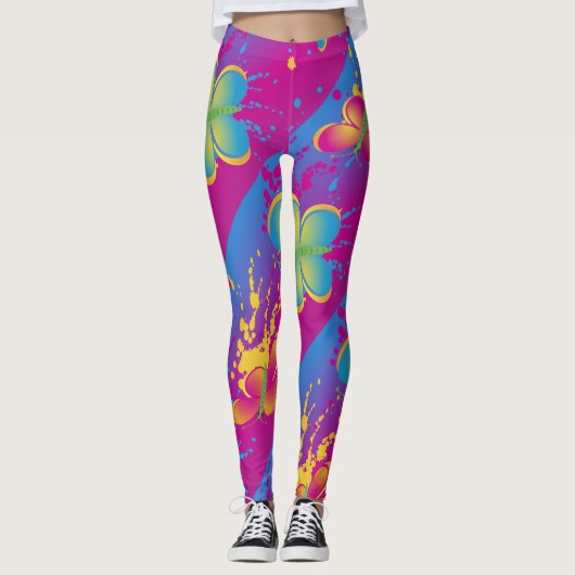 Butterfly Splash Leggings (Voorkant)