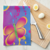 Butterfly Splash Theedoek (Quarter Fold)