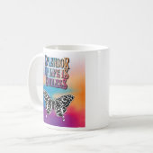 Butterfly Splendor of Life is eindeloos design Koffiemok (Voorkant links)