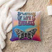 Butterfly Splendor of Life is eindeloos design Kussen (Deken)