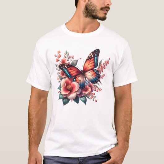 Butterfly Spring Sublimation Clipart-96284 T-shirt (Voorkant)