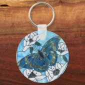 Butterfly stained glass keychain (Voorkant)