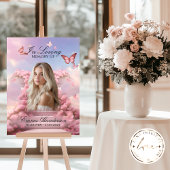 Butterfly Stairway Memorial Welkomstbord Poster