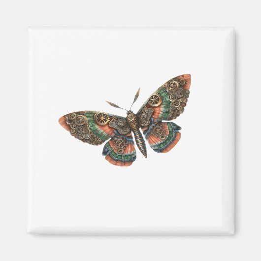 butterfly steampunk magneet (Voorkant)