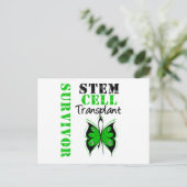 Butterfly - Stem Cell Transplant Survivor Briefkaart (Staand voorkant)