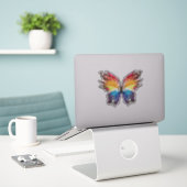 Butterfly Sticker (Laptop op bureau)