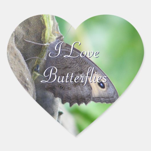 Butterfly-stickers Hart Sticker (Voorkant)