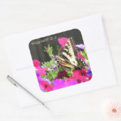 Butterfly-stickers Vierkante Sticker (Envelop)