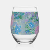 Butterfly Struik Floral Wijnglas Zonder Voet (Links)