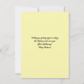 Butterfly  Style Kerst Ornament Kaart (Achterkant)