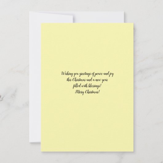 Butterfly  Style Kerst Ornament Kaart (Achterkant)