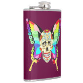 Butterfly Sugar Skull Heupfles (Rechts)