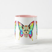 Butterfly Sugar Skull Mok (Midden)