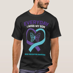 Butterfly Suicide Awareness Son T-shirt Ma Preve